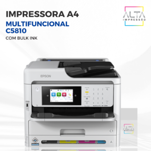 Impressora Epson Multifuncional WorkForce Pro WF-C5810 + Bulk Ink