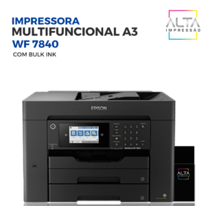 Impressora Ep Multifuncional A3 WF-7840 + Bulk Ink - Bivolt